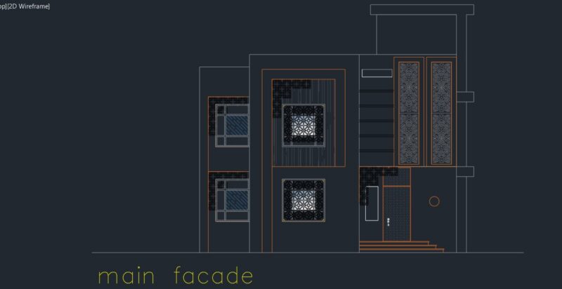 Villa Duplex Arch Hani Masoud DWG Plan