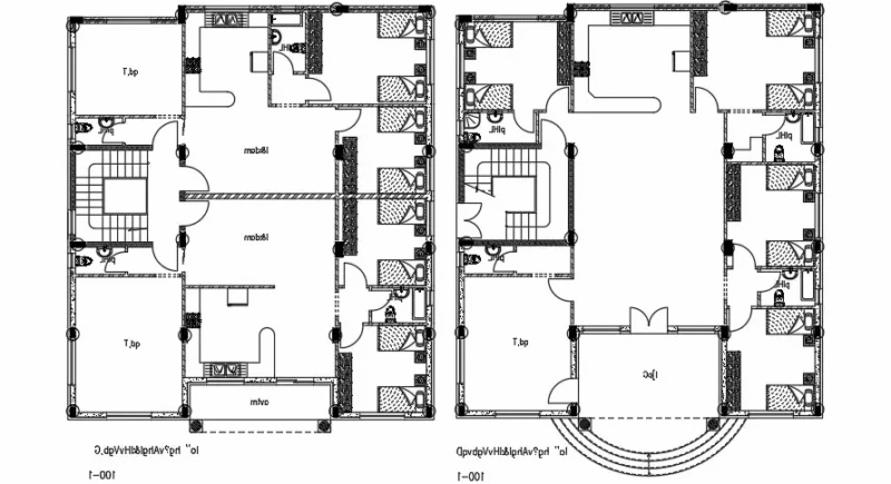 REJECTED- PLEASE UPLOAD CAD FILE — Furniture Layout Of 3 BHK House Plan15x18 Meter Apartment Building Furniture Plan AutoCAD File