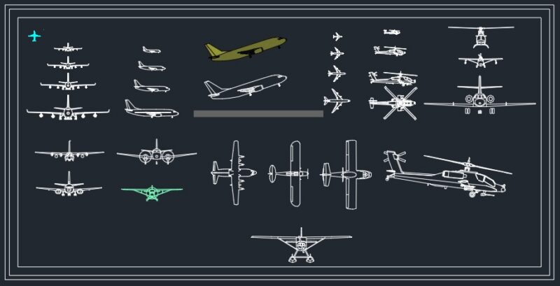 Airplanes Block DWG 2021