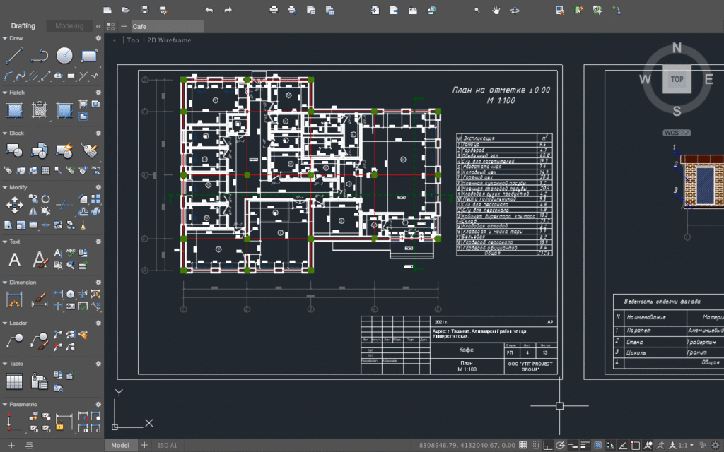 Cafe Project (36 Seats) DWG