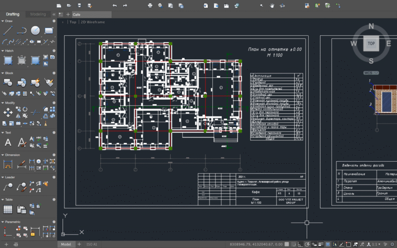 Cafe Project (36 Seats) DWG