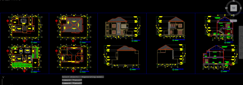 Modern Minimalist Concept House Design DWG AutoCAD
