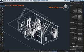 3D Isometric 3BHK House Plan Wireframe Part 2