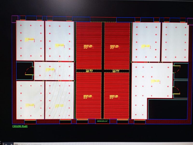 Admin Office Working Plan DWG CAD
