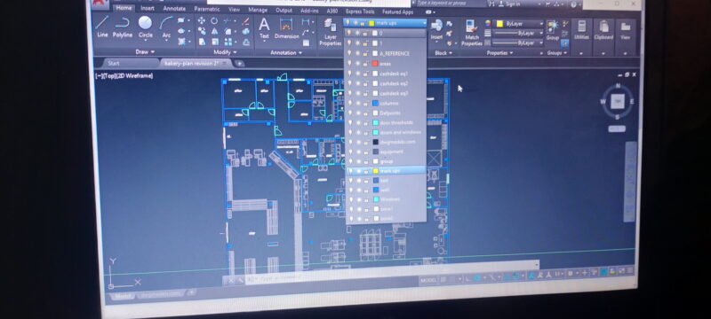 3 Bed Room House Drawing