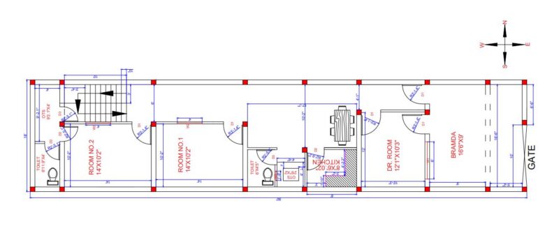 House Plan (80X18) PDF