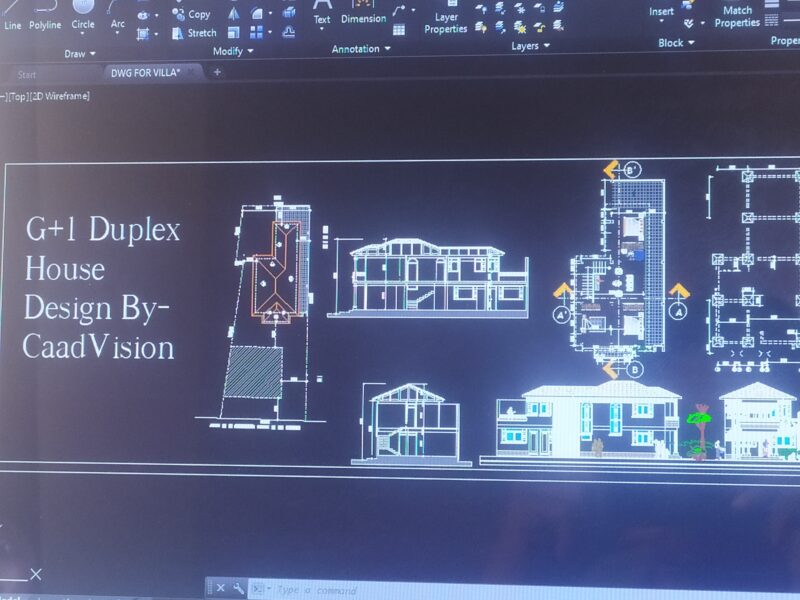 DWG CAD Plan for Villa House