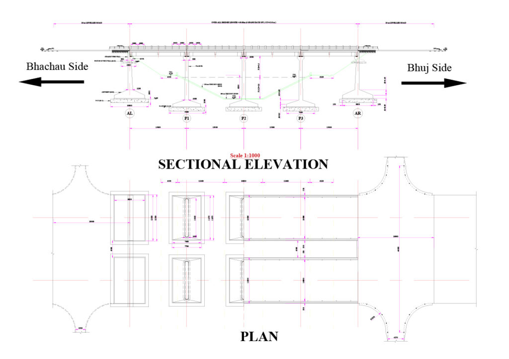State Highway Road Bridge (SHRB AutoCAD File + Pdf Plan & Elevation)