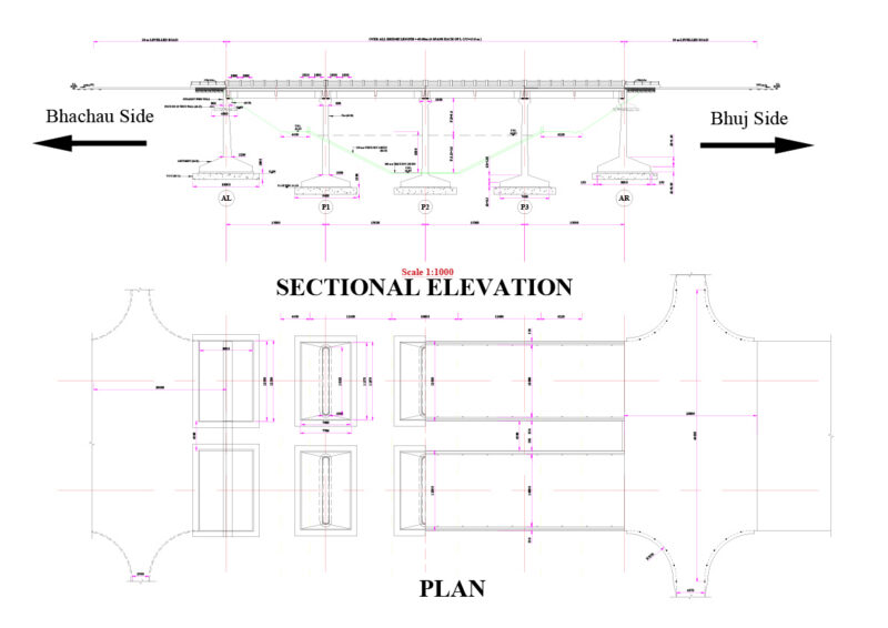 State Highway Road Bridge (SHRB AutoCAD File + Pdf Plan & Elevation)