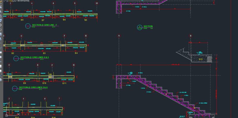 Basement Slab Beam Details Drawing