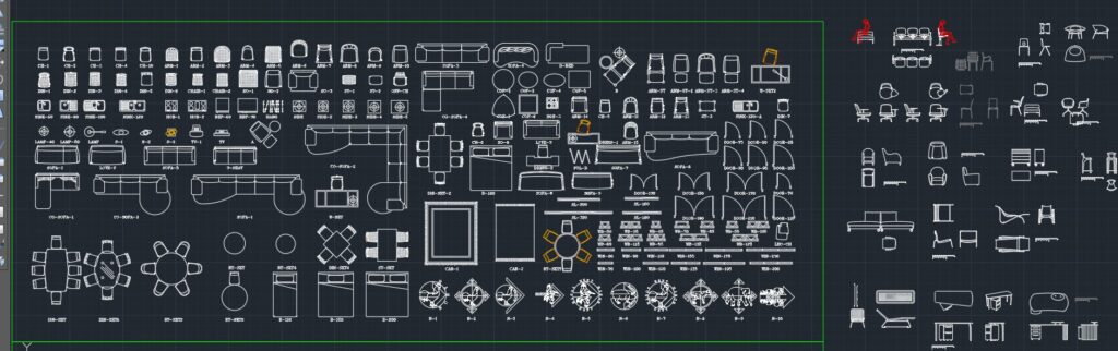 Furniture Equipment AutoCAD Block