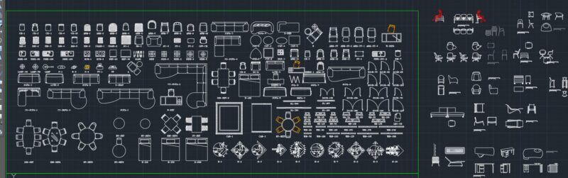 Furniture Equipment AutoCAD Block