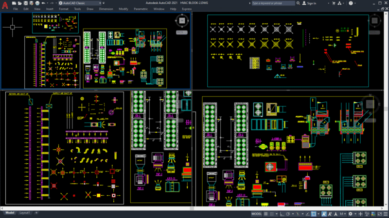 HVAC AutoCAD Block