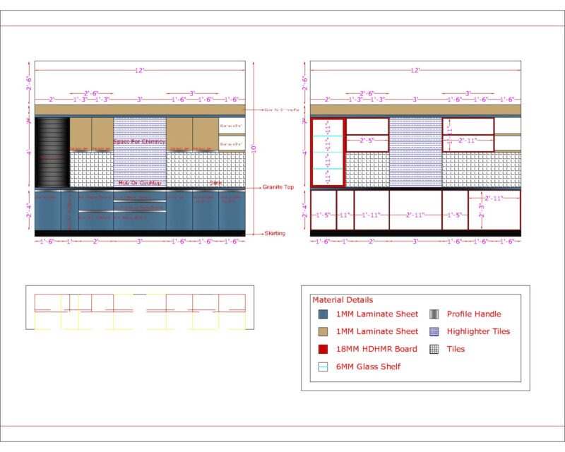 Single Wall Kitchen Design