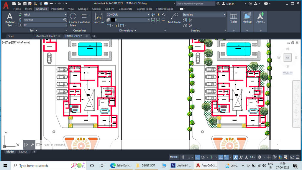 50’X100′ Farmhouse Plan
