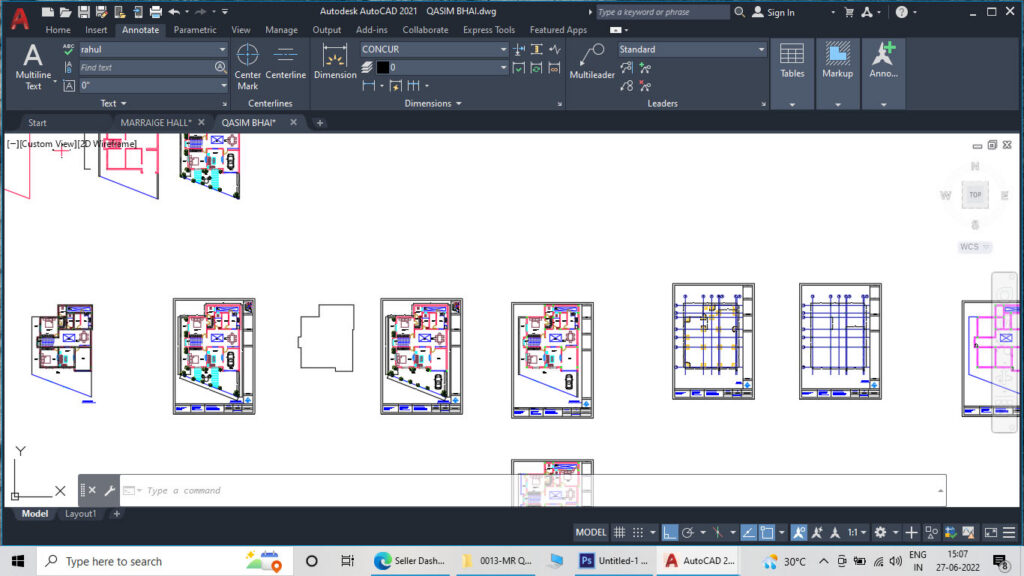 Modern House Layout Full Drawing