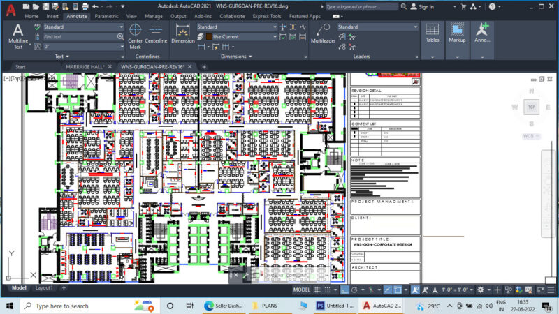 Corporate Office Interior Layout
