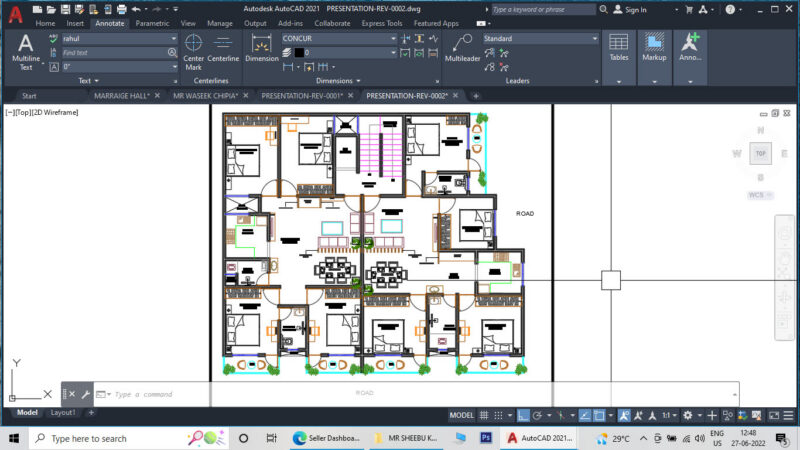 4BHK Apartment Plan