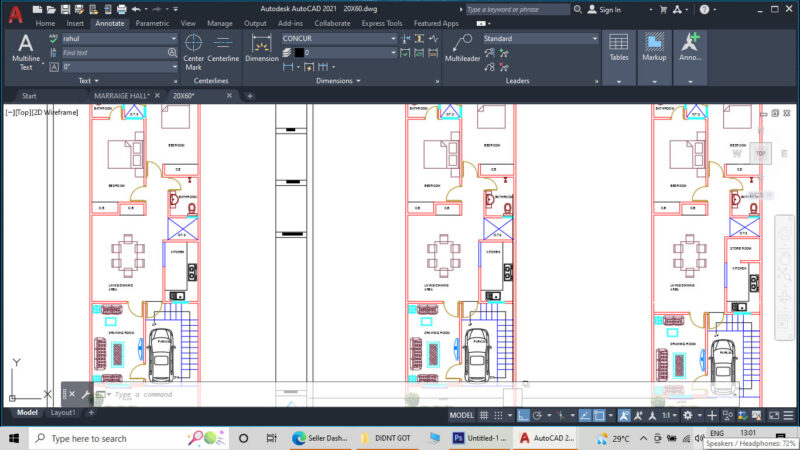 20’X60′ Plan