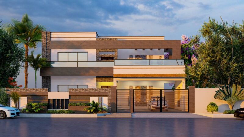 54′ x 100′ 1 KANAL House Plan (270 Per Sft)