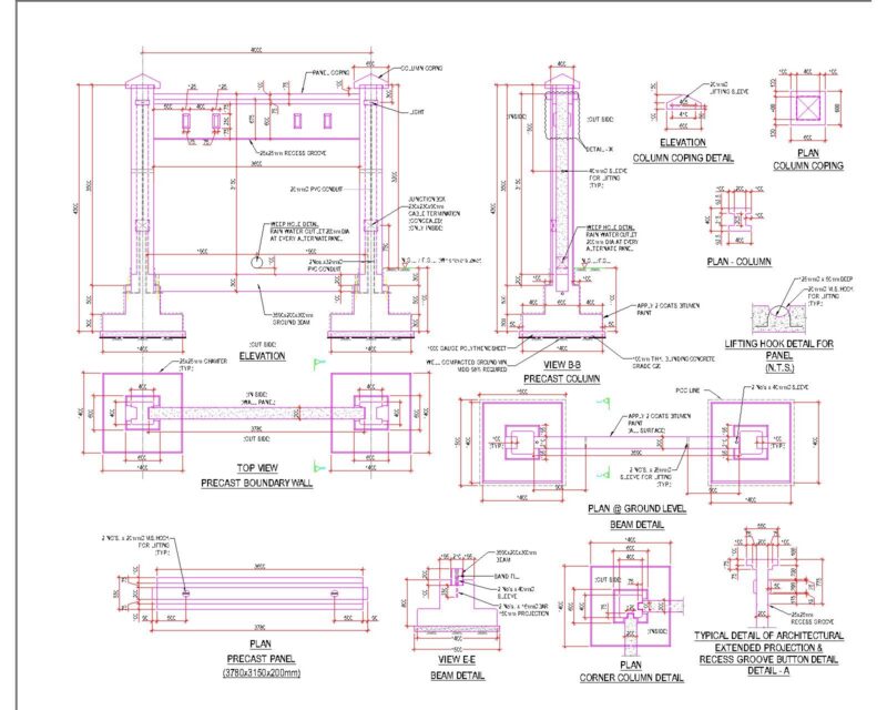 Precast Boundary wall