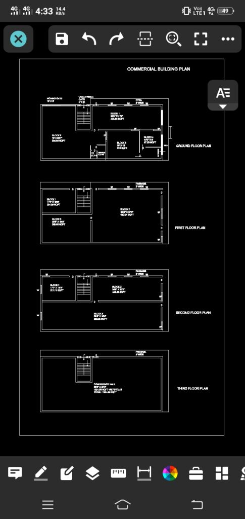 G+3 Commercial Building