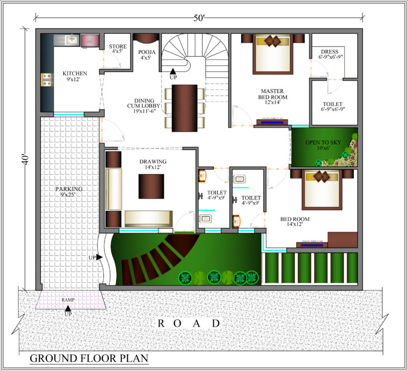 Duplex Ground Floor Plan