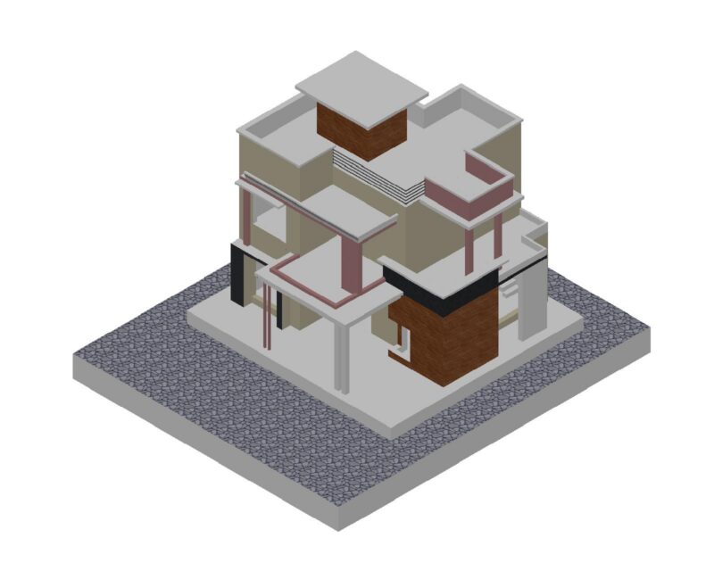 modern house designe in autocad.