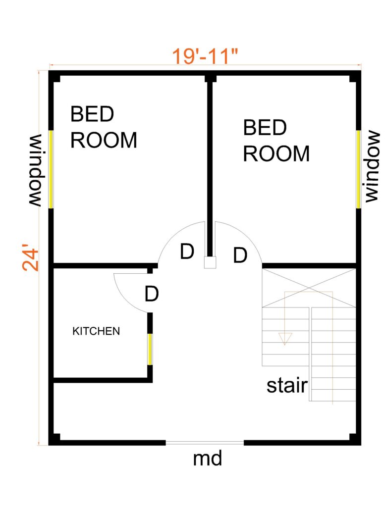 2bhk plan
