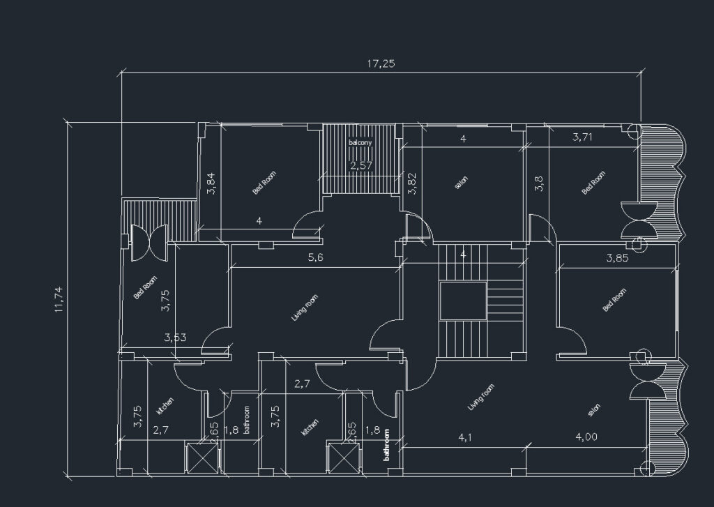 14.71 X 11.74 HOME LINE PLAN AUTOCAD AUTOCAD VERSION 2013