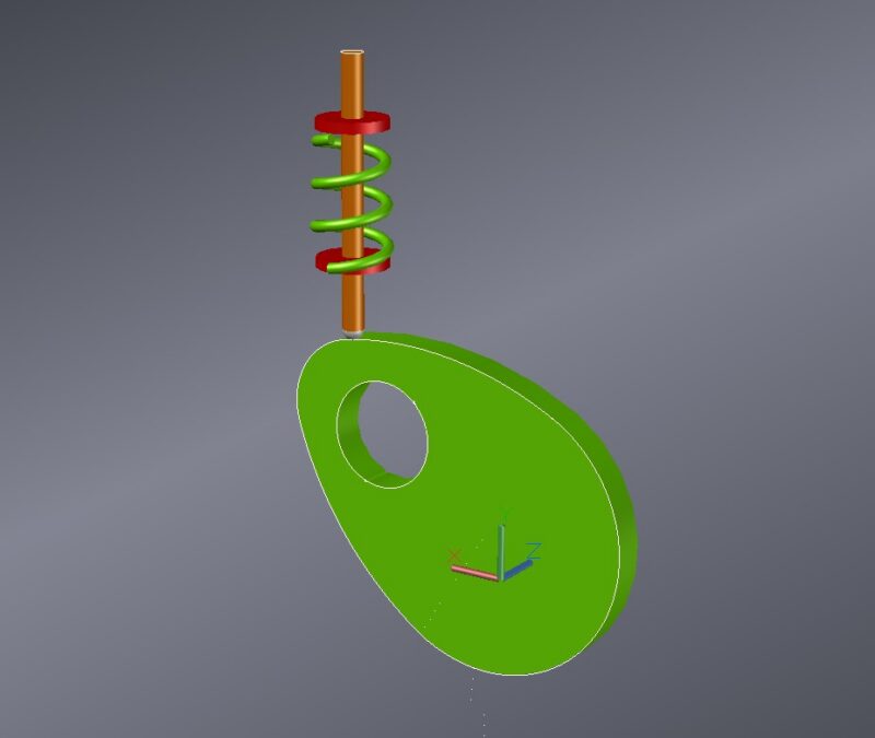 A 3D Model of cam & Follower