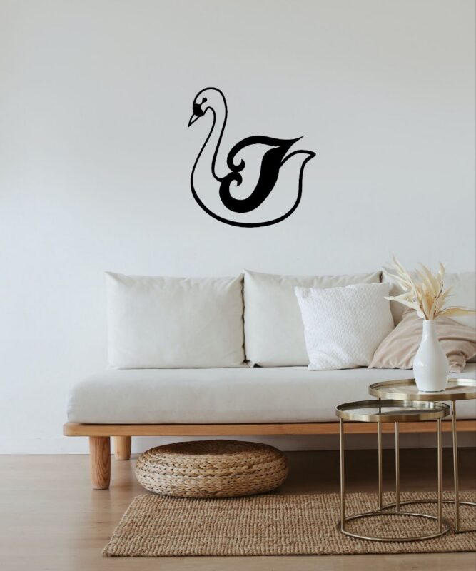 Swan in dwg, dxf and pdf formats