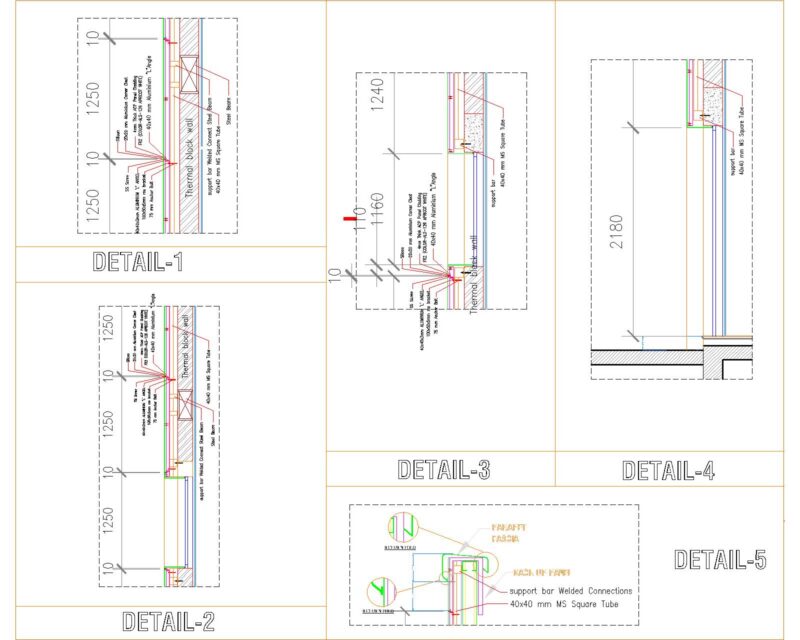 cladding shop drawing