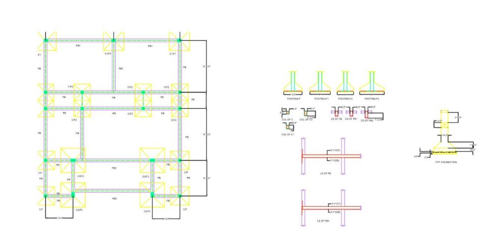 footing plan