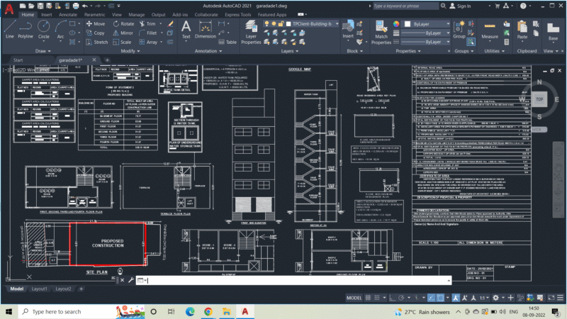 1 bhk , apartment plan