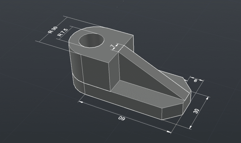 Fixture Block (60X30X30) DWG for AutoCAD