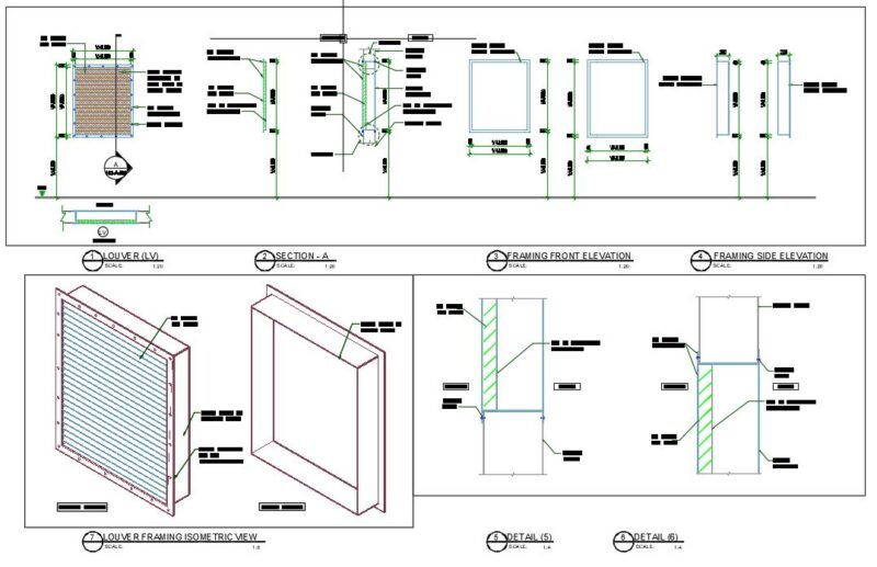LOUVER STANDARD DETAIL DRAWINGS