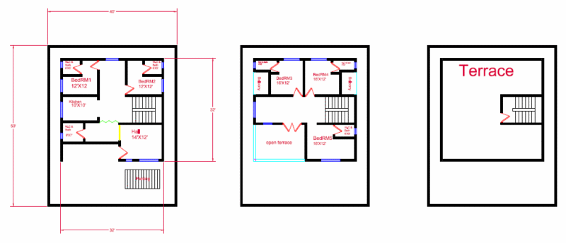 House Plan 40’X50′