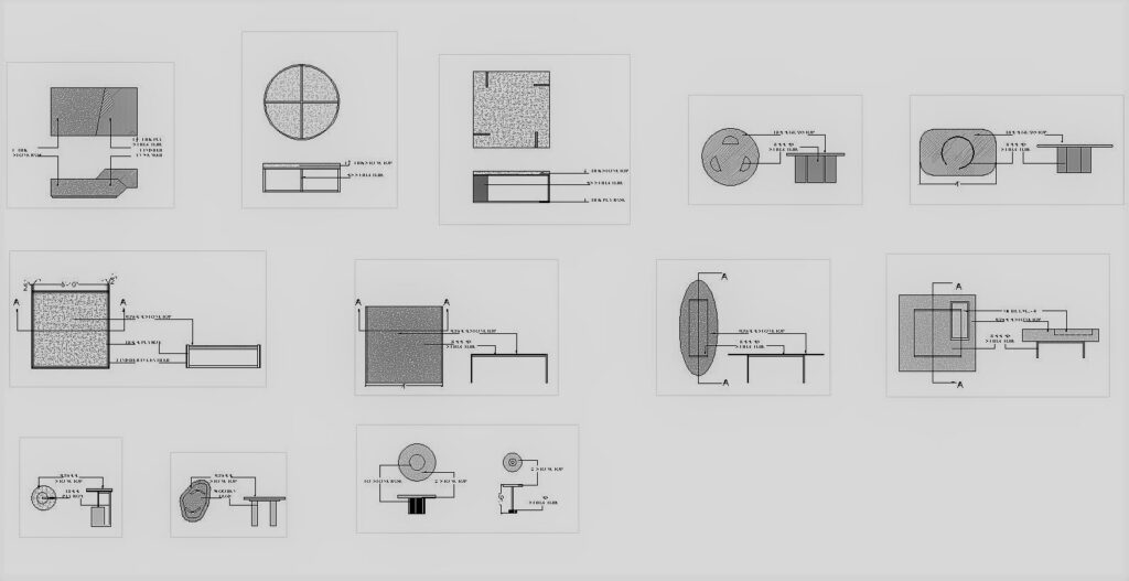 DIFFERENT TYPES OF CENTRE TABLES