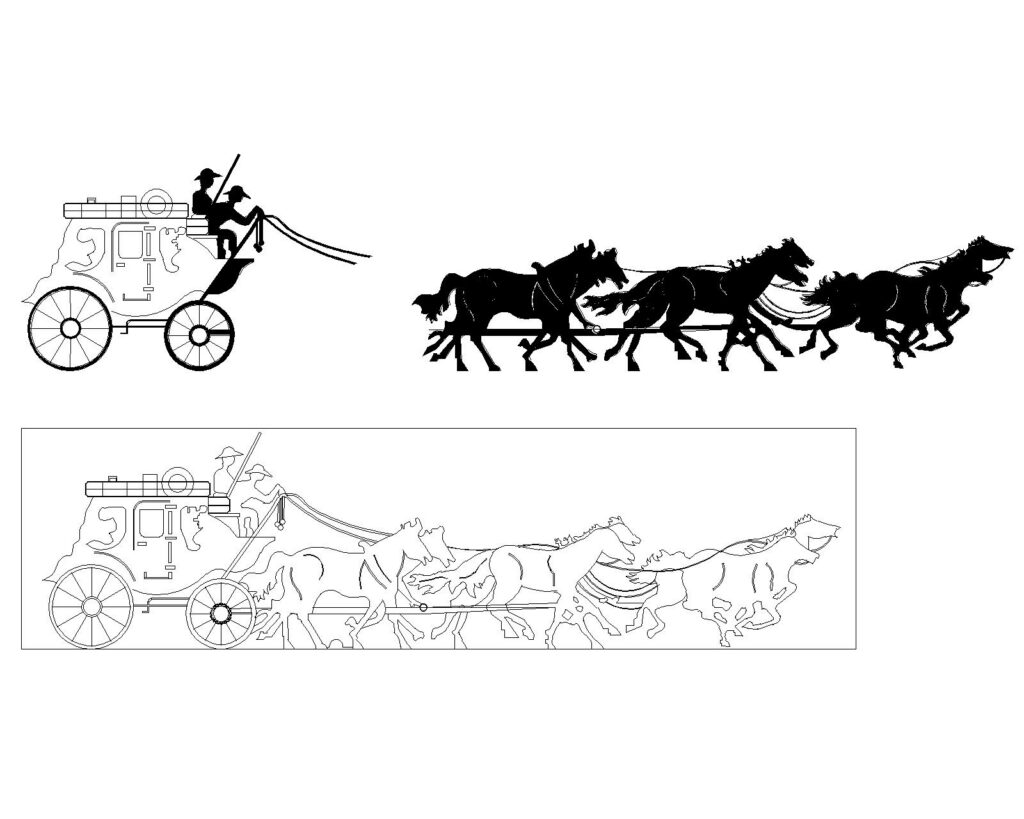 HORSE CARRIAGE BLOCK