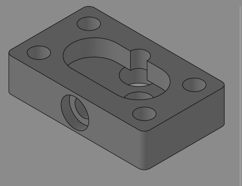 Gear pump body