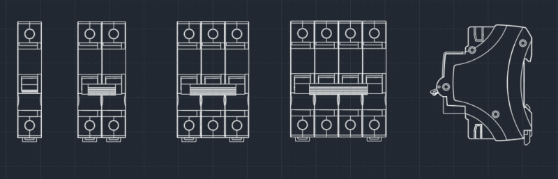 ELECTRICAL MCB CAD DRAWING