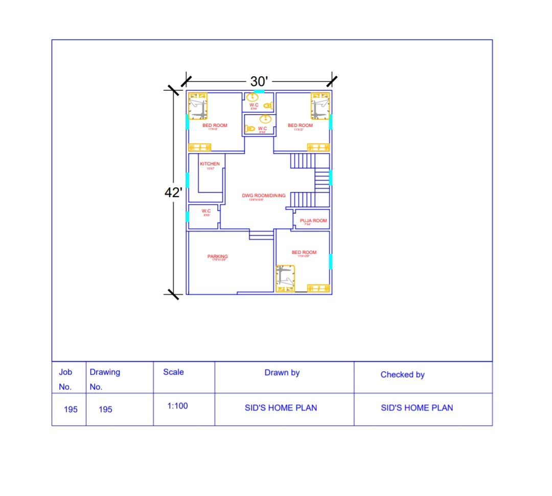 30x42-house-plan-with-3-bedroom-car-parking-as-per-vastu-3-bedroom-ghar-ka-naksha-3-bhk