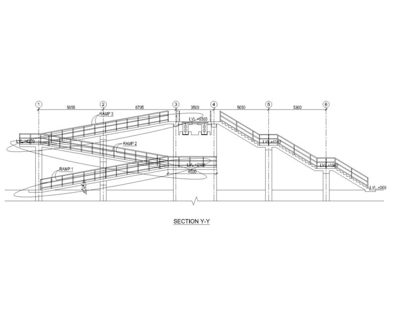 Overhead Pedestrian Bridge