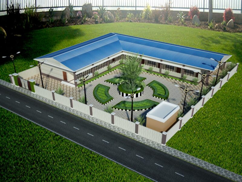 AUTOCAD DRAWING 2D AND 3D OFFICE AND PARK