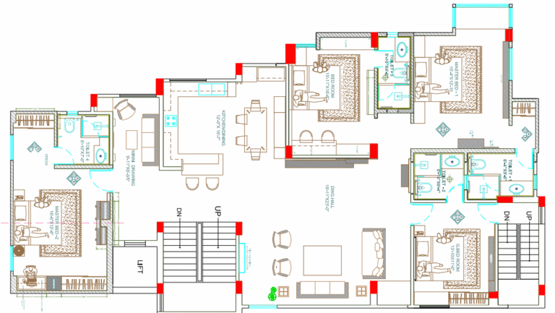 HOUSE PLAN 4BHK