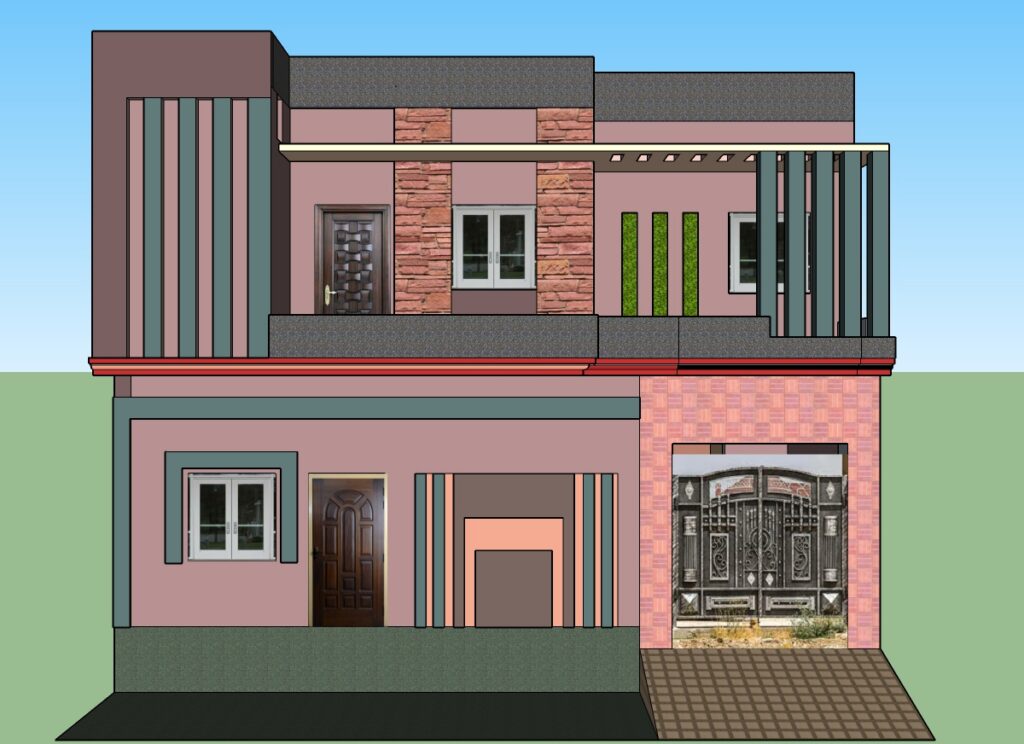 2d,3d drawing in house