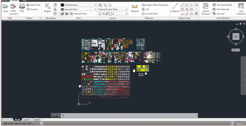 Large collection of furniture for AutoCAD
