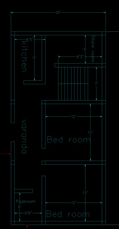 800 sqft house plan
