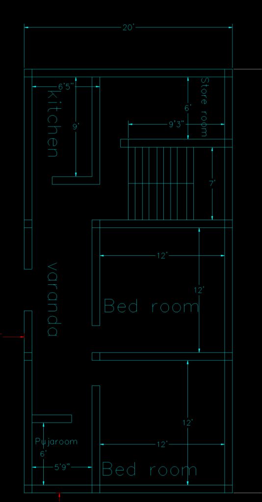 800 sqft house plan
